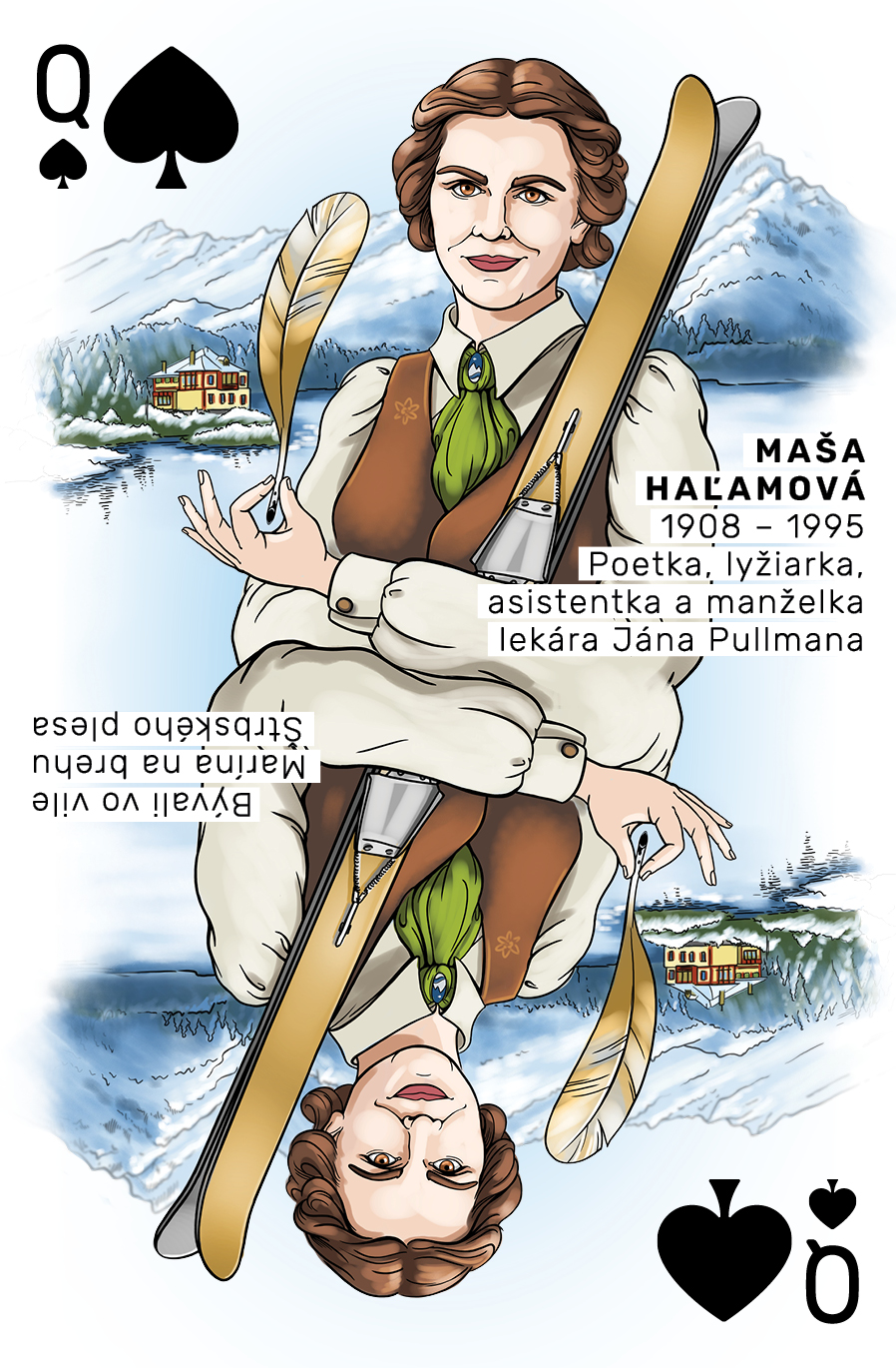 Maša Haľamová - poetka a lyžiarka